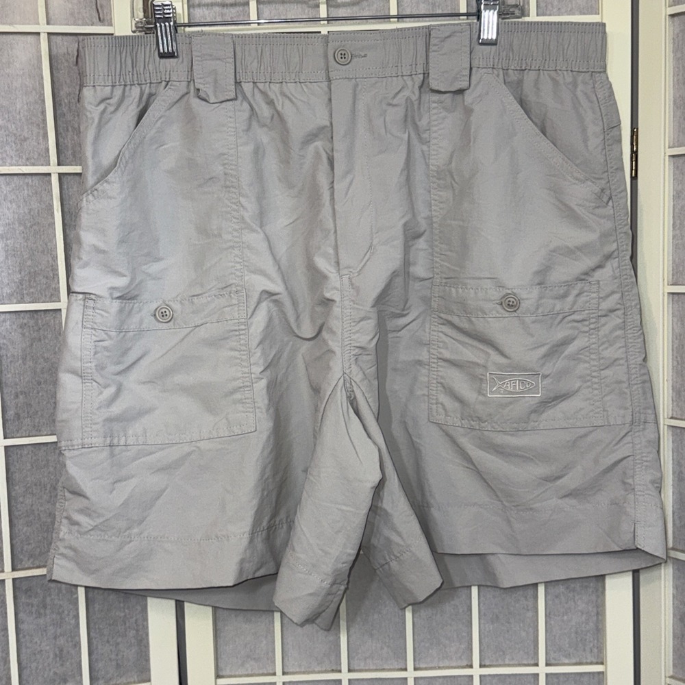 AFTCO Gray Casual Minimalist Outdoor Hunting Hiking Cargo Fishing Shorts Men 40